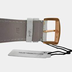 Pre Owned Franck Muller Master Square 6002 H QZ REL 6/6 Quartz 18K Rose Gold Women's Wristwatch 36 mm