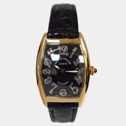 Pre Owned Franck Muller Sunset 1752 QZ Quartz 18K Yellow Gold Women's Wristwatch 24 mm