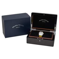 Pre Owned Franck Muller Silver Stainless Steel Vanguard Color Dreams V 32 QZ Women's Wristwatch 32 mm