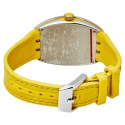 Pre Owned Franck Muller Silver Stainless Steel Vanguard Color Dreams V 32 QZ Women's Wristwatch 32 mm