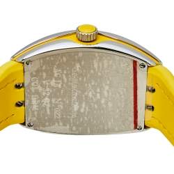 Pre Owned Franck Muller Silver Stainless Steel Vanguard Color Dreams V 32 QZ Women's Wristwatch 32 mm