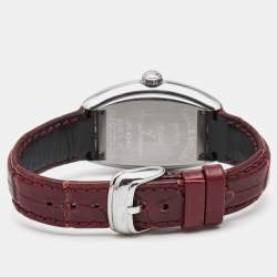 Franck Muller Silver Stainless Steel Alligator Conquistador 8005LSC Women's Wristwatch 28 mm