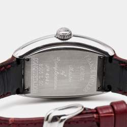 Franck Muller Silver Stainless Steel Alligator Conquistador 8005LSC Women's Wristwatch 28 mm