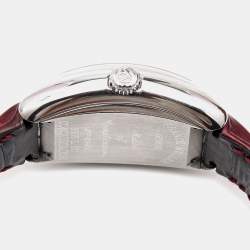 Franck Muller Silver Stainless Steel Alligator Conquistador 8005LSC Women's Wristwatch 28 mm
