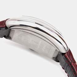 Franck Muller Silver Stainless Steel Alligator Conquistador 8005LSC Women's Wristwatch 28 mm