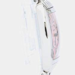Franck Muller Pink Stainless Steel Cintree Curvex 1752BQZ Quartz Women's Wristwatch 25 mm
