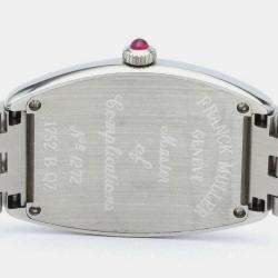 Franck Muller Pink Stainless Steel Cintree Curvex 1752BQZ Quartz Women's Wristwatch 25 mm