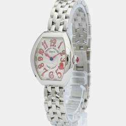 Franck Muller Silver Stainless Steel Heart to Heart 5002S QZ C4H Quartz Women's Wristwatch 25 mm