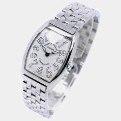 Franck Muller White Stainless Steel Casablanca Quartz Women's Wristwatch 25 mm