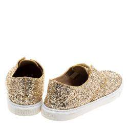 Fratelli Rossetti Gold Glitter Slip On Sneaker Size 39