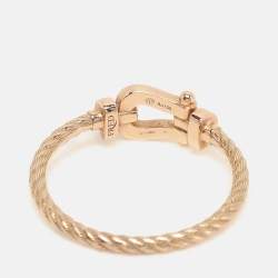 Fred Force 10 Diamond 18k Rose Gold Ring Size 49