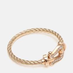 Fred Force 10 Diamond 18k Rose Gold Ring Size 49