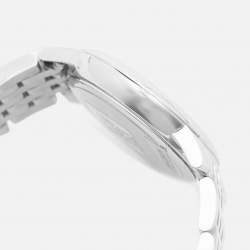 Pre Owned Frederique Constant Slimline Moonphase FC-206MPBD1S6B Black Mother Of Pearl Dial Stainless Steel Diamond Women's Wristwatch 30 mm