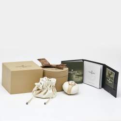 مملوكة مسبقًا Frederique Constant White MOP Slimline Moonphase 18K Gold FC-206MPWD1SD9 Women's Wristwatch 30MM