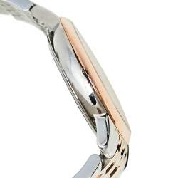 Frederique Constant Mother of Pearl Two-Tone Stainless Steel Slim Line FC-206MPWD1S2B Women's Wristwatch 30 mm