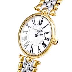 Pre Owned Frederique Constant Mother of Pearl Two Tone Stainless Steel Art Deco FC-200X2V Women's Wristwatch 26 mm