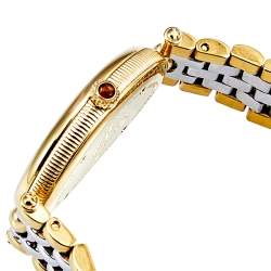 Pre Owned Frederique Constant Mother of Pearl Two Tone Stainless Steel Art Deco FC-200X2V Women's Wristwatch 26 mm