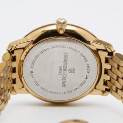 Pre Owned ساعة يد نسائية فريدريك كونستانت سلايم لاين FC-206MPWD1S2B ستانلس ستيل ثنائي اللون صدف 30 مم