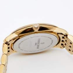 Pre Owned ساعة يد نسائية فريدريك كونستانت سلايم لاين FC-206MPWD1S2B ستانلس ستيل ثنائي اللون صدف 30 مم