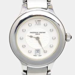 Frederique Constant Mother Of Pearl Stainless Steel Diamond Delight FC-220X2ER22/4/5/6 Women's Wristwatch 31 mm