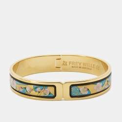 Frey Wille Fire Enamel Gold Tone Bracelet