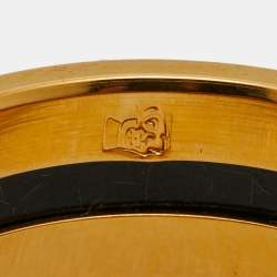 Pre Owned Frey Wille Fire Enamel Gold Tone Ring Size 55