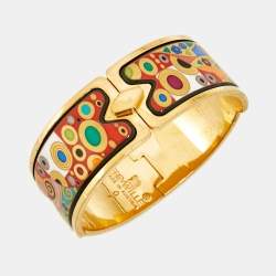 مملوكة مسبقًا Frey Wille Fire Enamel Gold Tone Bracelet S