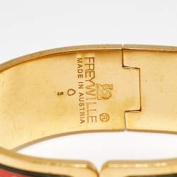 مملوكة مسبقًا Frey Wille Fire Enamel Gold Tone Bracelet S