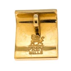 Pre Owned Frey Wille Hommage à Hundertwasser Spiral of Life Multicolor Fire Enamel Square Pendant