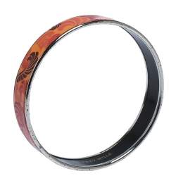 Frey Wille Multicolor Fire Enamel Palladium Plated Bangle Bracelet