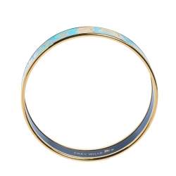 Pre Owned Frey Wille Turquoise Magic Sphinx Fire Enamel Miss Bordered Bangle