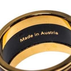 Pre Owned Frey Wille Hommage à Hundertwasser Multicolor Fire Enamel Band Ring Size 53