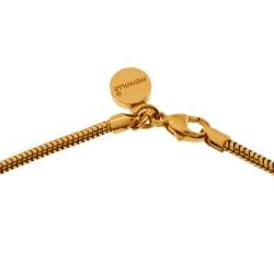 Pre Owned Frey Wille Ode to Joy of Life Fire Enamel Gold Plated Pendant Necklace