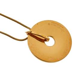 Pre Owned Frey Wille Hommage à Hundertwasser Spiral of Life Luna Piena Pendant Necklace