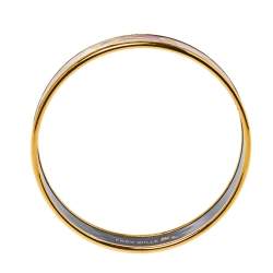 Pre Owned Frey Wille Hommage à Alphonse Mucha Fire Enamel Gold Plated Miss Bangle