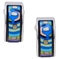 Pre Owned Frey Wille Hommage à Hundertwasser Spiral of Life Mini Creole Earrings