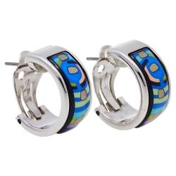 Pre Owned Frey Wille Hommage à Hundertwasser Spiral of Life Mini Creole Earrings