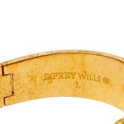 Pre Owned Frey Wille Hommage à Hundertwasser Spiral of Life Multicolor Fire Enamel Clasp Contessa Bracelet L