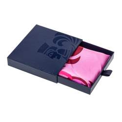 Pre Owned Frey Wille Pink & Red Sphinx Print Silk Gavroche Scarf