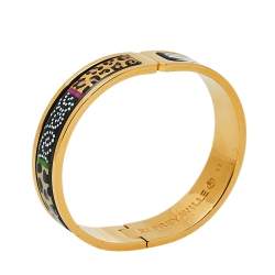 Pre Owned Frey Wille Spirit Of Africa Safari Multicolor Fire Enamel Ballerina Bracelet XS