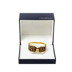 Frey Wille Gold Plated Fire Enamel Hommage a Alphonse Mucha Contessa Bracelet S