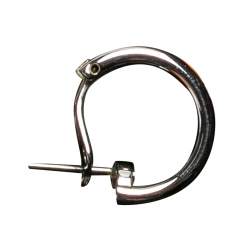 Pre Owned Frey Wille Floral Symphony Fire Enamel Palladium Plated Hoop Earrings