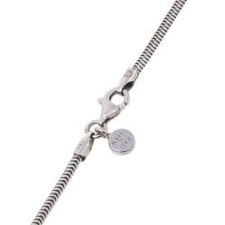 Pre Owned Frey Wille Floral Symphony Fire Enamel Palladium Plated Pendant Necklace