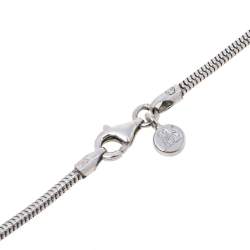 Pre Owned Frey Wille Floral Symphony Fire Enamel Palladium Plated Pendant Necklace