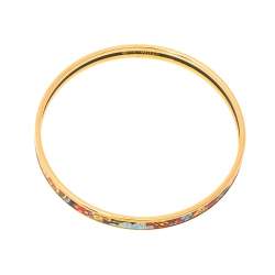 Frey Wille Multicolor Passionate Russia Golden Kalinka Bordered Ultra Bangle Bracelet