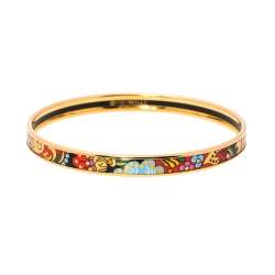 Frey Wille Multicolor Passionate Russia Golden Kalinka Bordered Ultra Bangle Bracelet