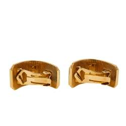Frey Wille Multicolor Fire Enamel Gold Plated Hoop Earrings