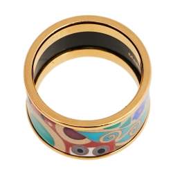 Pre Owned Frey Wille Hommage à Gustav Klimt Hoffnung Diva Band Ring Size 50