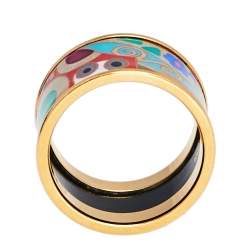 Pre Owned Frey Wille Hommage à Gustav Klimt Hoffnung Diva Band Ring Size 50