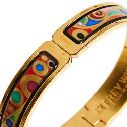 Pre Owned Frey Wille Hommage à Gustav Klimt Hoffnung Ballerina Clasp Bangle S